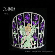 Little Tinkerbell Custom Purple Rhinestone Crown